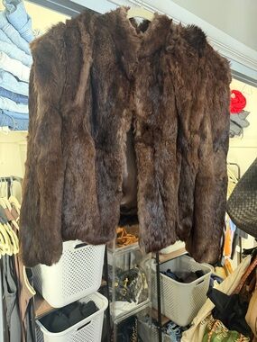 Brown Faux Fur Women's Jacket - Elegant Cozy Outerwear